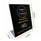 Staande NFC Google-reviewkaart